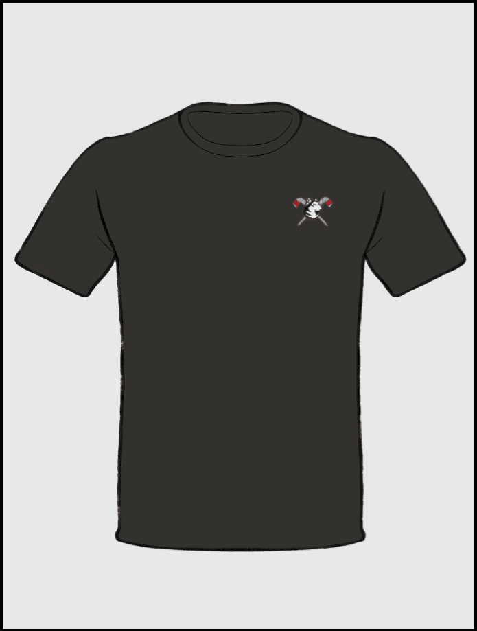 Front design of the Northeastern Hockey T-shirt