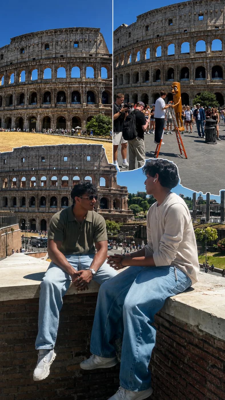 The Colosseum in Rome from several angles